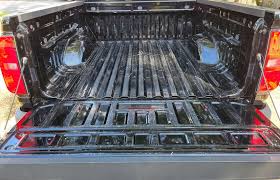 Pickup truck bed before spray-in bedliner