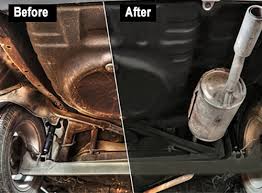 Before and after undercoating service in Fairfax VA