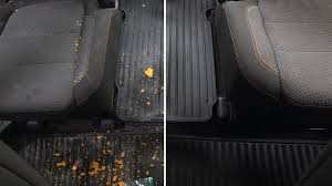 Interior car detailing before and after in Fairfax VA