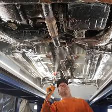 Factory underbody protection on a modern vehicle