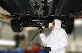 Factory underbody protection on a modern vehicle