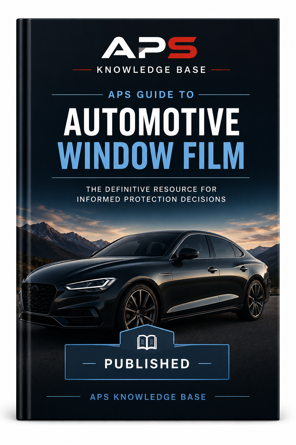 Book cover for the published APS Guide to Automotive Window Film.
