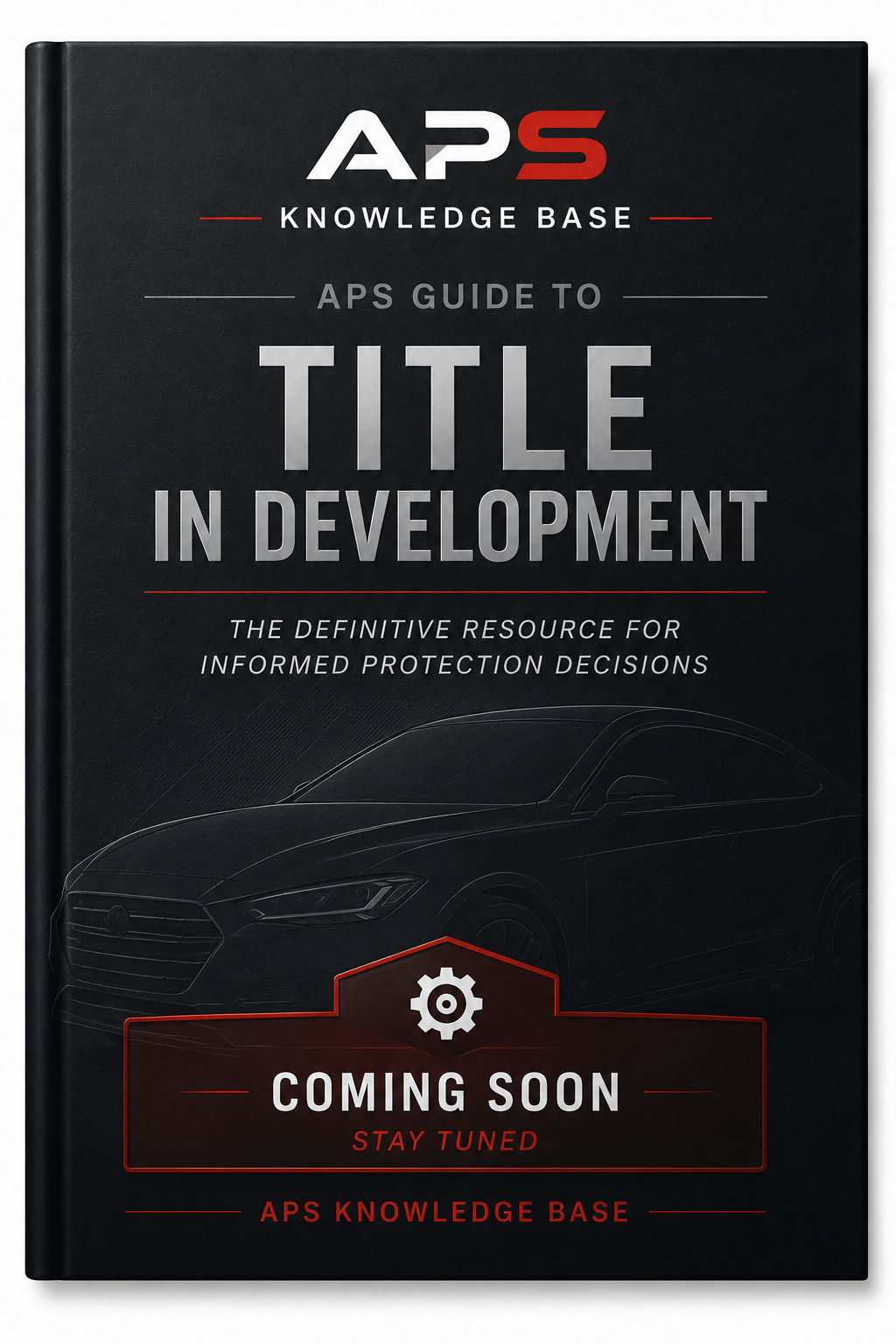 APS Knowledge Base guide cover marked title in development and coming soon.