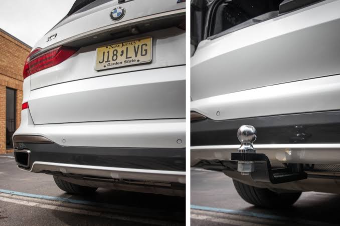 Stealth Hitch showing hidden and installed receiver